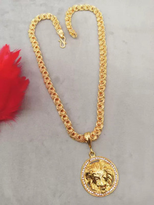 BHASHIMI 1 gram High Quality Indian Polished “20” Inches Gold Chain for Men and boy Gold-plated Plated Alloy Chain