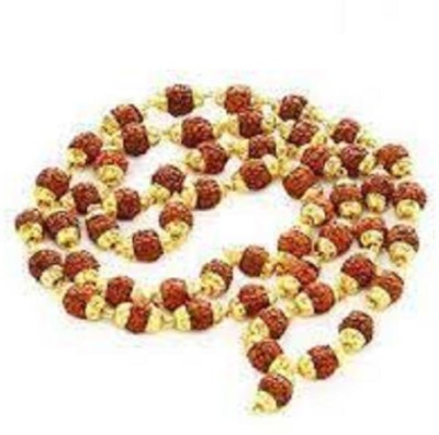 KOMAL ENTERPRISES PanchMukhi Rudraksha Mala Wood Necklace