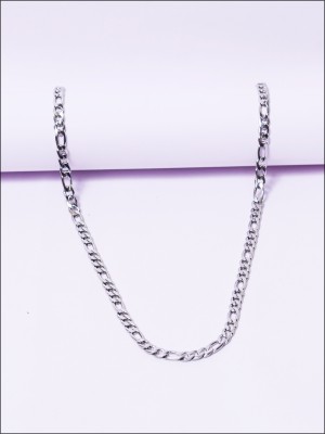 Reet Creation Silver PL-1 Sterling Silver, Silver, Titanium, Rhodium Plated Silver, Oxidised Silver, Stainless Steel, Steel Chain