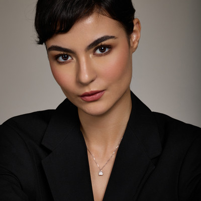 Kushal's Fashion Jewellery White Rhodium-Plated Contemporary 92.5 Sterling Silver Chain Pendant Zircon Rhodium Plated Sterling Silver Necklace