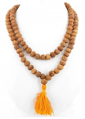 SHRI ASTHA VINAYAK Rudraksh Mala 108 Beads Original Rudraksha Mala For Men Rudraksh Mala Wood Chain