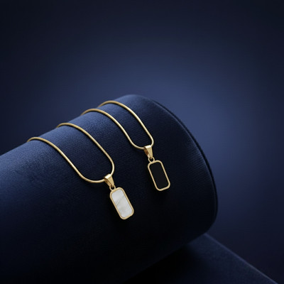 the khodiyar gallery Gold-plated Plated Stainless Steel Necklace