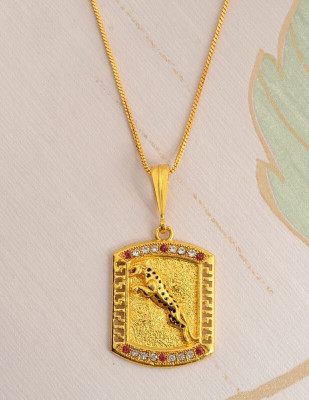 RIYAASHI old plated chain with pendant necklace jewelry set for men women unisex Gold-plated Plated Alloy Chain