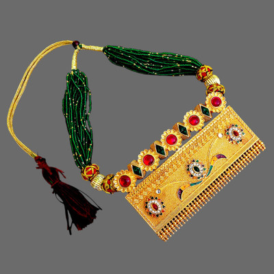 SUBARSA Timaniya Opal Gold-plated Plated Alloy Necklace Set