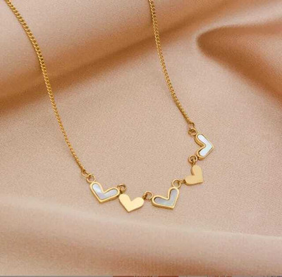 Viraaya NECKLACECHAIN01 Gold-plated Plated Stainless Steel Necklace
