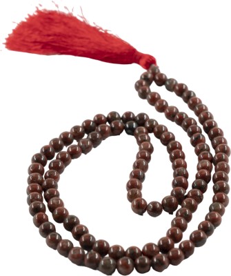 Seetara Red Jasper Mala (108 Beads) , Clear Quartz, Yoga Meditation, 8-MM Stones Beads Stone Chain