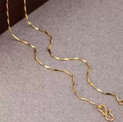 SABRAKAR NEW GOLDEN PLATED SNAKE NECK CHAIN NECKLACE Alloy Chain