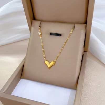 Hollywood Studio ANTI TARNISH 18K GOLD PLATED CHAIN Cubic Zirconia Gold-plated Plated Stainless Steel Chain