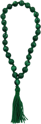 numeroastro Malachite Round Beads Mala for Jaap (8 MM) (27 Beads) Malachite Stone Chain