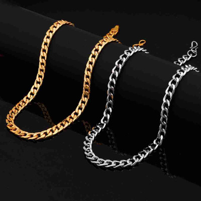 REVERSEA Silver Plated Stainless Steel Chain