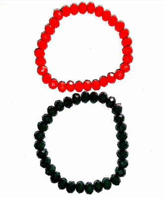 SHREENATHJI Rudraksha Crystal Bracelet Set
