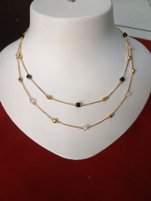 kuldevi enterprise Aquamarine Gold-plated Plated Alloy Chain