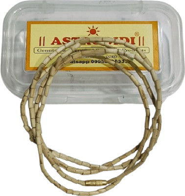 Astrodidi Original Vrindavan Dham Tulsi Kanthi Royal Mala with White Beads Wood Chain