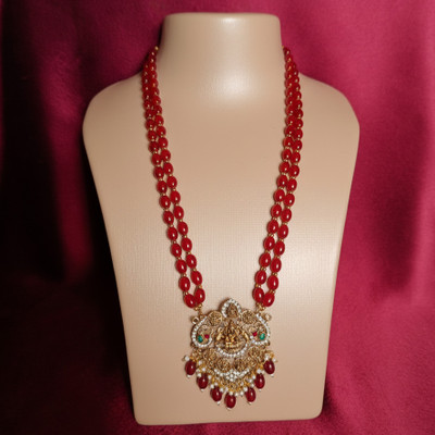 PVG Horizon Traditional Ethnic twoLine Bead Necklace | Ethnic Trendy Gold Plated Gold-plated Plated Alloy Necklace