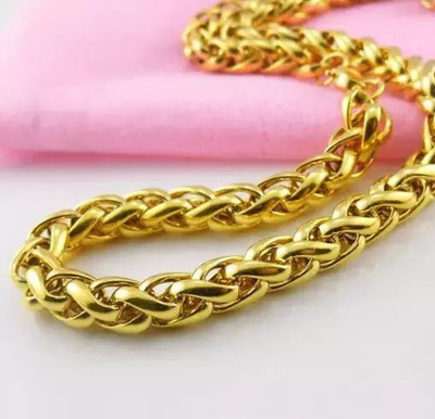 Pitaamaa Designer Gold Plated Chain (23 INCH)Water & Sweat Proof JGS-134 Gold-plated Plated Brass Chain