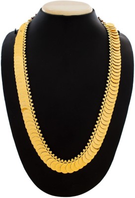 SUPERSHOP Laxmi Coin Necklace Chain Jewelry For Woman Gold-plated Plated Brass Necklace