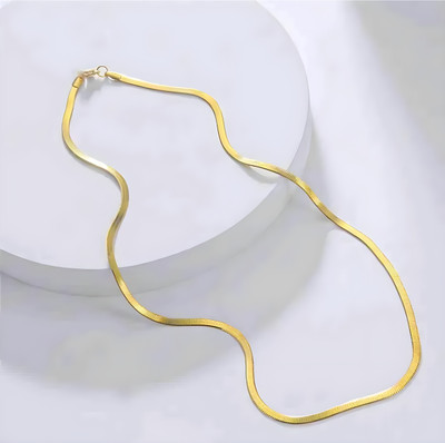 jr enterprise Snake g 28 Silver Plated Stainless Steel Chain