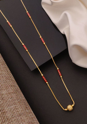 Shreeji imitation Cubic Zirconia Gold-plated Plated Alloy Chain