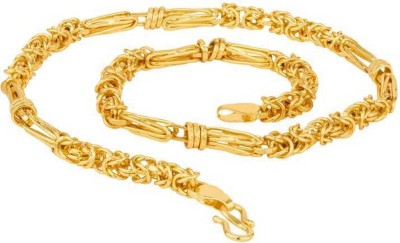 EVSABHUSAN Evershine Abhushan Gold Plated Stylish Chain For Men & Boy. Size 20 inch. Gold-plated Plated Brass, Copper Chain