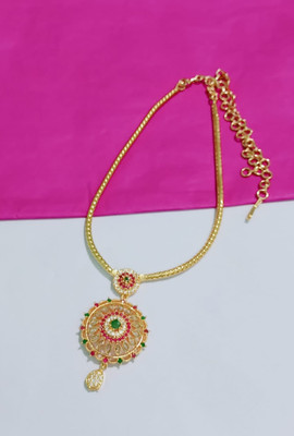 THE CURIOUS Cubic Zirconia Gold-plated Plated Alloy Necklace