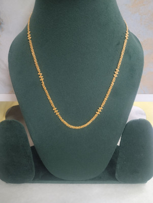 NIKDEEP JEWELLS Trending Chain Gold-plated Plated Brass Chain