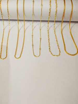 Trendy Gold VERY LONG 21 INCH Long for Women and Girls Gold-plated Plated Alloy Chain Set