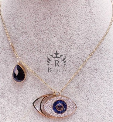 glowzi Gleve Stainless Steel EvilEye Necklace Gold-plated Plated Stainless Steel Necklace