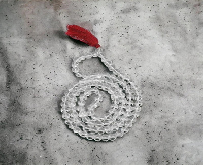 nagaana Original Pure Crystal Sphatik Mala 108 Beads, Spahtik Quartz Jaap Mala Crystal Chain
