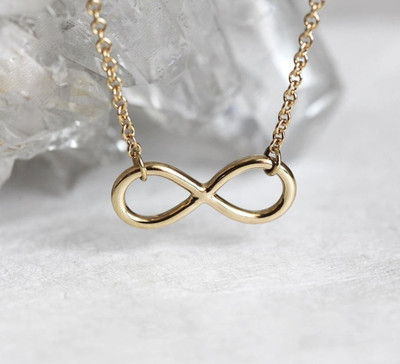Vembley Stylish Trendy infinity Necklace For Females Gold-plated Plated Alloy Necklace