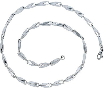 ZOLO Durga Sparkle Stylish Rice Chain Silver Plated Alloy Chain