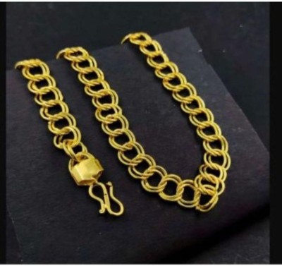 Pitaamaa Pitaamaa Havy 1 Gram Chain For Boys (23 INCH)Wate/Sweet Proof RMTJN-149 Gold-plated Plated Brass Chain