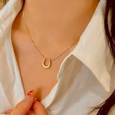 Gleve Anti Tarnish Stainless Steel Gold Nacklace Beads Gold-plated Plated Stainless Steel Necklace