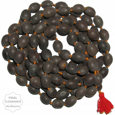 kripa Kamal Gatta Mala with 108 Lotus Seed KamalGatta Japa Mala Rosary Beads Wood Chain