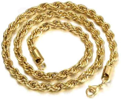 galxi fashion casual rp chain40 Gold-plated Plated Brass Chain