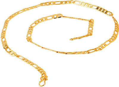 Green Spiritual Artificial Classic Plain Rhodium Plated Alloy Chain