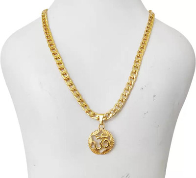 OFBOSMI New style new year gold chain for man and boy Gold-plated Cubic Zirconia Alloy Pendant Set