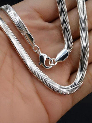 JMAATRCHAAYA STYLISH CHAINS Sterling Silver Plated Alloy Chain