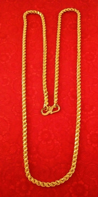 manohar Size 23 inch Gold-plated Plated Brass Chain