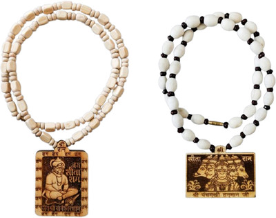 PU-SPM necklace_chain Wood Necklace Set