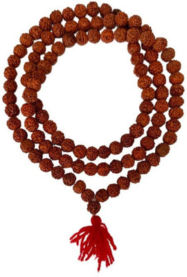 Ceylonmine01 Five Face Rudraksha Mala Standard Size 108 Beads Jaap Mala (Panchamukhi) Beads Rudraksha Chain