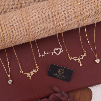 Zero Enterprise Delicate chain necklace Gold-plated Plated Alloy Necklace