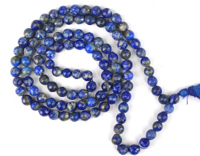 REIKI CRYSTAL PRODUCTS Natural Lapis Lazuli 6 mm 108 Faceted Beads Jaap Mala Necklace for Unisex Lapis Lazuli Crystal Chain