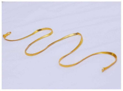 Jagsun LATEST FASHION JEWELLERY SNAKE DESIGNED CHAIN FOR MENS & WOMENS Gold-plated Plated Brass Chain