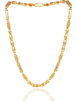 JIPPA JIPPA Stylish Golden CHAIN-ain Fashionable Round Fisher Gold Plated CHAIN-ain Brass CHAIN-ain Gold-plated Plated Brass CHAIN-ain-1005 Gold-plated Plated Metal Chain