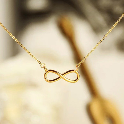 Vembley Gold-plated Infinity friendship forever chain necklace for girls & women Gold-plated Plated Alloy Necklace