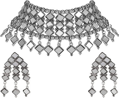 Kaima Oxidised Silver Silver Jewellery Set(Pack of 1)