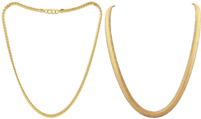 HEM RUPA The Perfect Necklace Chain for Men and Boys Gold-plated Plated Brass, Metal Chain