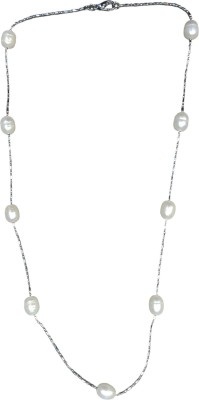 Sunshine Z Chain9448 Pearl Platinum Plated Alloy Chain