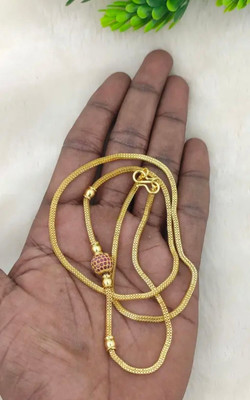 Top Shop TS 119 Cubic Zirconia, Diamond Gold-plated Plated Brass Chain