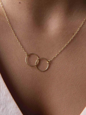 Dressberry Stylish Golden Stunning Gold Plated Chain Pendant for Girls and Women Chain Gold-plated Plated Alloy Necklace